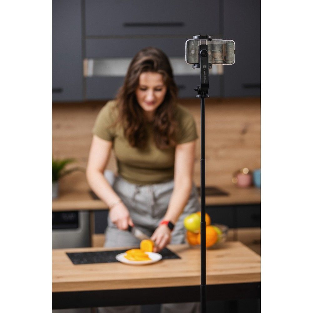 FORCELL F-GRIP S150XL selfie stick with wireless remote control tripod black