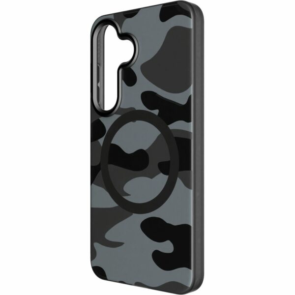 FORCELL F-PROTECT Levels with Dual Layer 4D technology, Military Drop-Test compatible with MagSafe for SAMSUNG S25 black camo