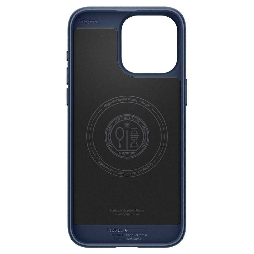 SPIGEN case MAG ARMOR compatible with MagSafe for IPHONE 15 Pro Max navy blue