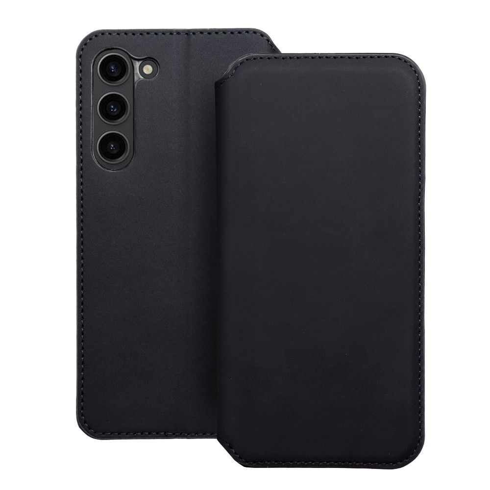 DUAL POCKET Book case for SAMSUNG S23 Plus black