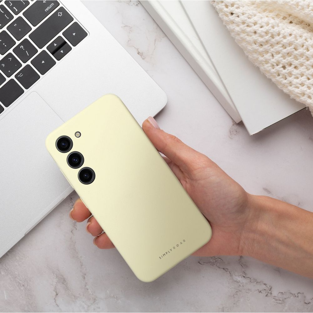 ROAR case CLOUD SKIN for SAMSUNG S24 FE Light Yellow
