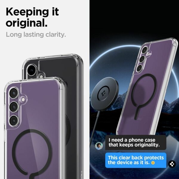 SPIGEN case ULTRA HYBRID Onetap Ring compatible with MagSafe SAMSUNG S23 FE black