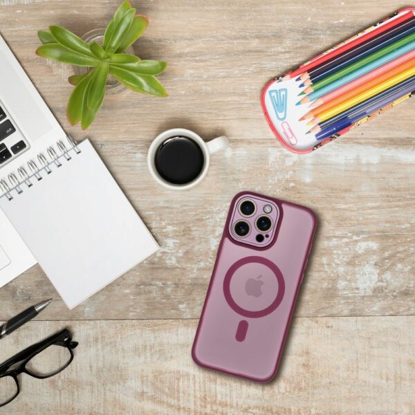 VARIETE MAG COVER Case compatible with MagSafe for IPHONE 15 PRO MAX purple
