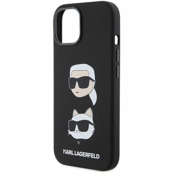 KARL LAGERFELD case for IPHONE 15 KLHCP15SSDHKCNK (Silicone KC) black