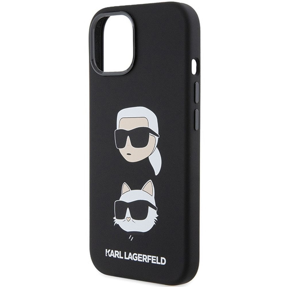 KARL LAGERFELD case for IPHONE 15 KLHCP15SSDHKCNK (Silicone KC) black