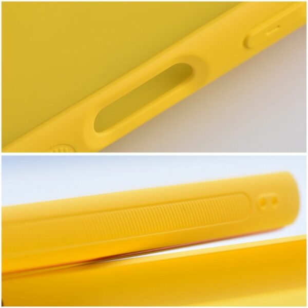 LEATHER case for IPHONE 15 Plus yellow