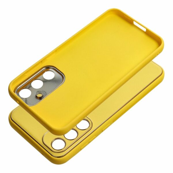 LEATHER case for SAMSUNG S23 FE yellow
