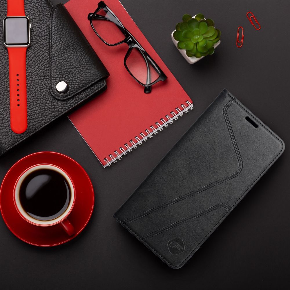 FORCELL F-PROTECT RFID Blocker book case for XIAOMI Redmi Note 14 Pro black