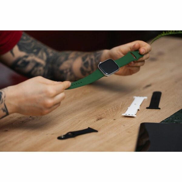 FORCELL F-DESIGN FA01 silicone strap for APPLE Watch 42 / 44 / 45 / 49 mm red