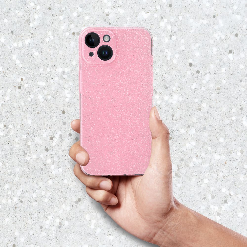 CLEAR CASE 2 mm BLINK for IPHONE 16 Plus pink