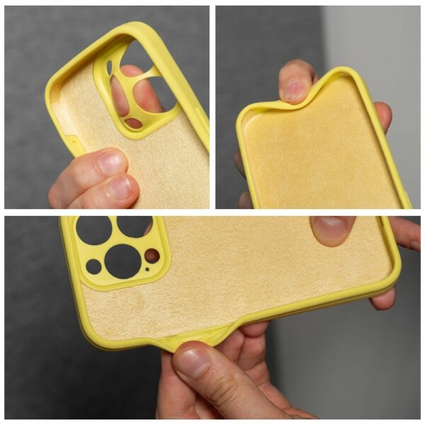 Case SILICONE 2mm for IPHONE 13 lemon