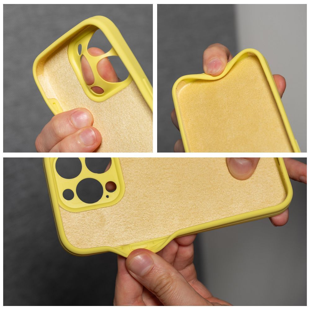 Case SILICONE 2mm for IPHONE 13 lemon