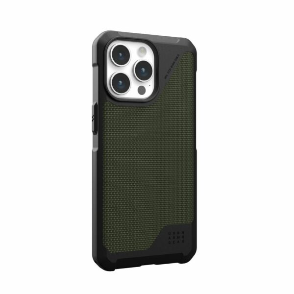 UAG Urban Armor Gear case METROPOLIS LT compatible with MagSafe for IPHONE 15 Pro Max kevlar olive