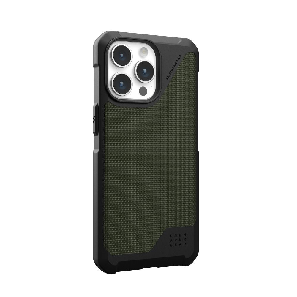 UAG Urban Armor Gear case METROPOLIS LT compatible with MagSafe for IPHONE 15 Pro Max kevlar olive