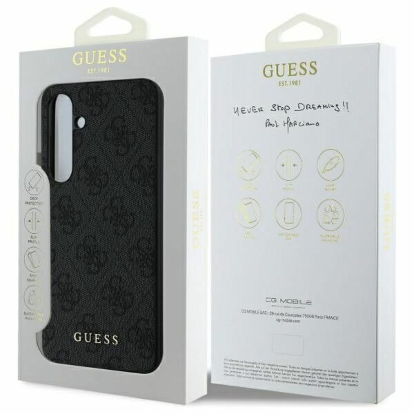 GUESS case for SAMSUNG S24 FE GUHCS24FEG4GFGR (HC PU 4G Metal Logo) grey