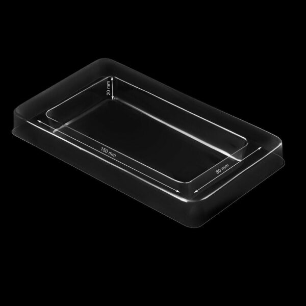 Universal Plastic Box with window + tray (180x105x20mm)