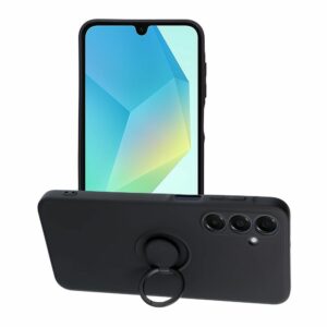 SILICONE RING case for SAMSUNG A16 5G / A16 4G black
