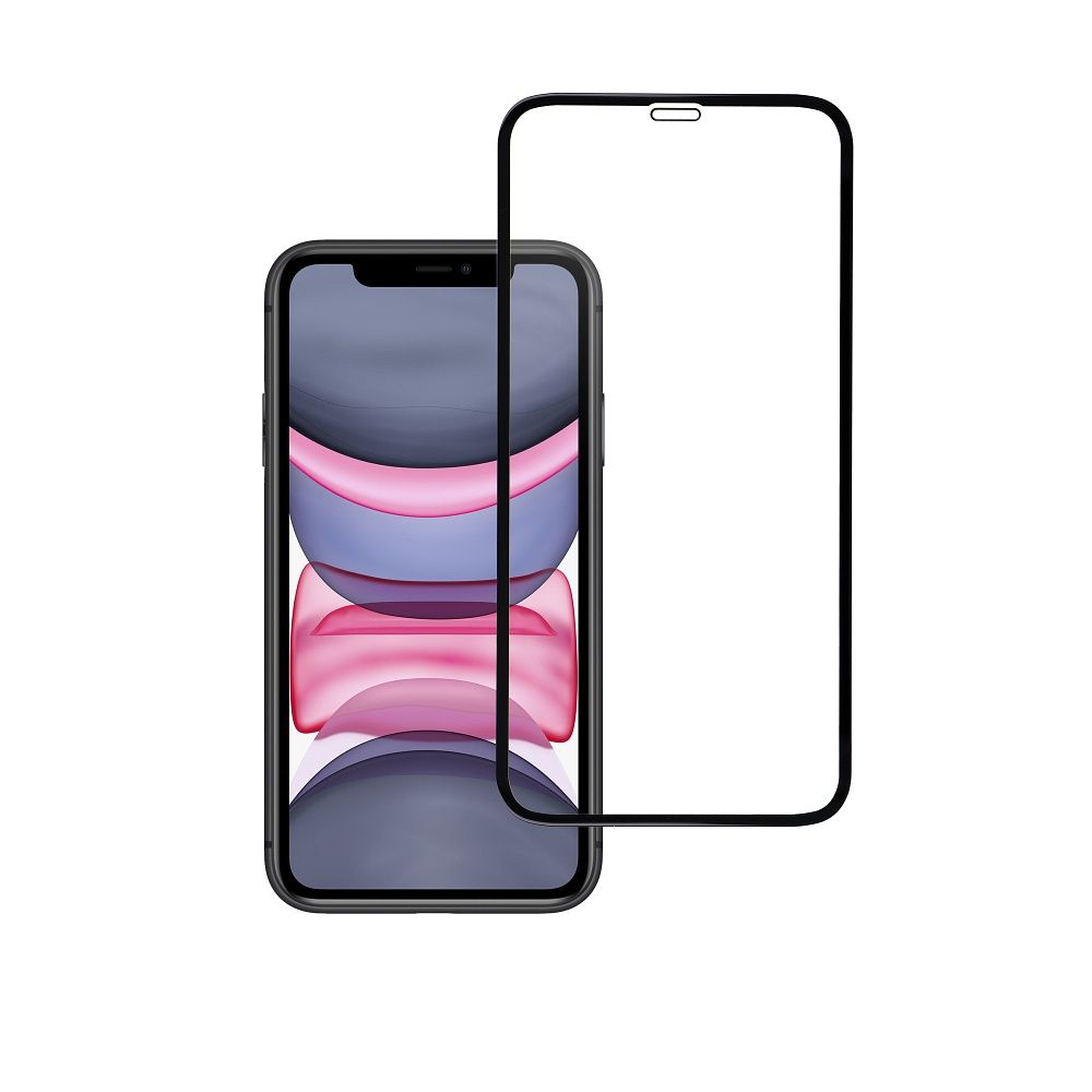 0c67c1e39bd55d420a5e28df3e3fc7d9 Tempered Glass Blue Star - APP IPHONE Xr/11 5D Full Cover black