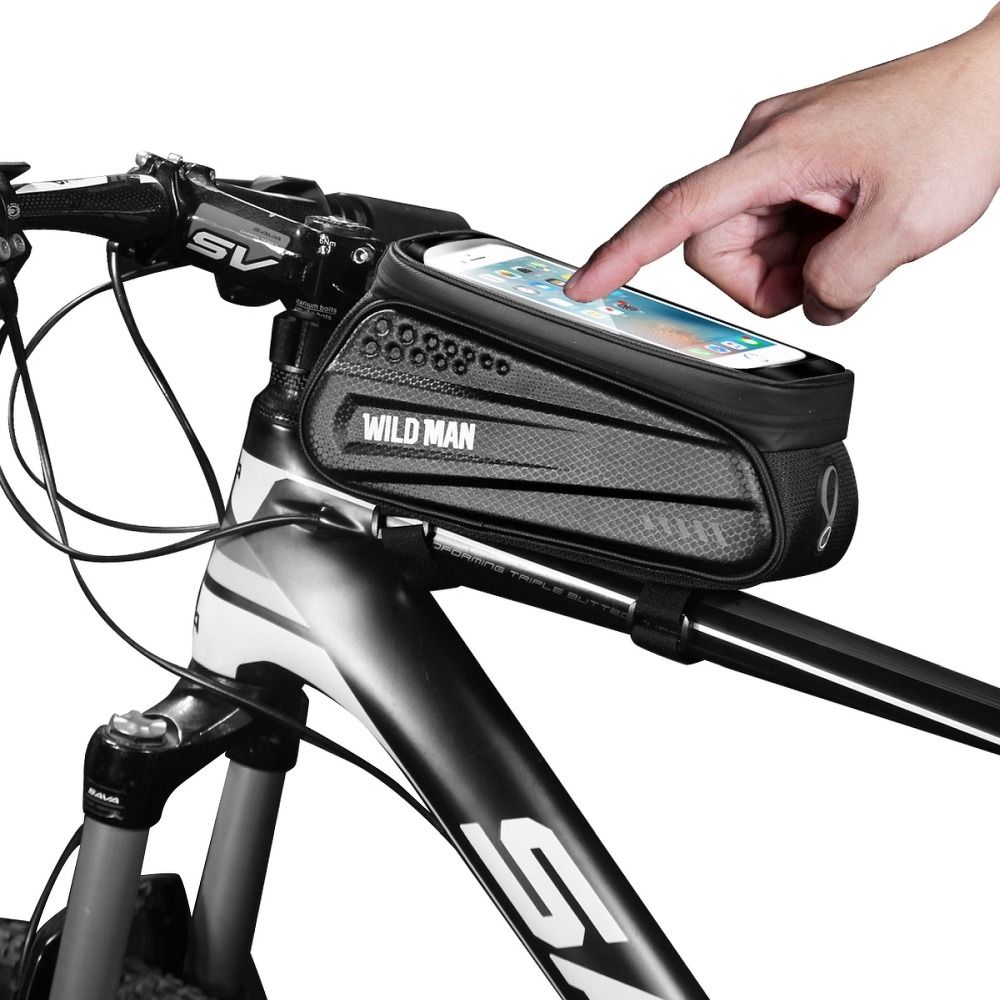 0d69757f8eb3a4ec446560e6509900fe WILDMAN traveling bag for bicycle frame with zipper ES3 1L ( 4"- 7" ) black