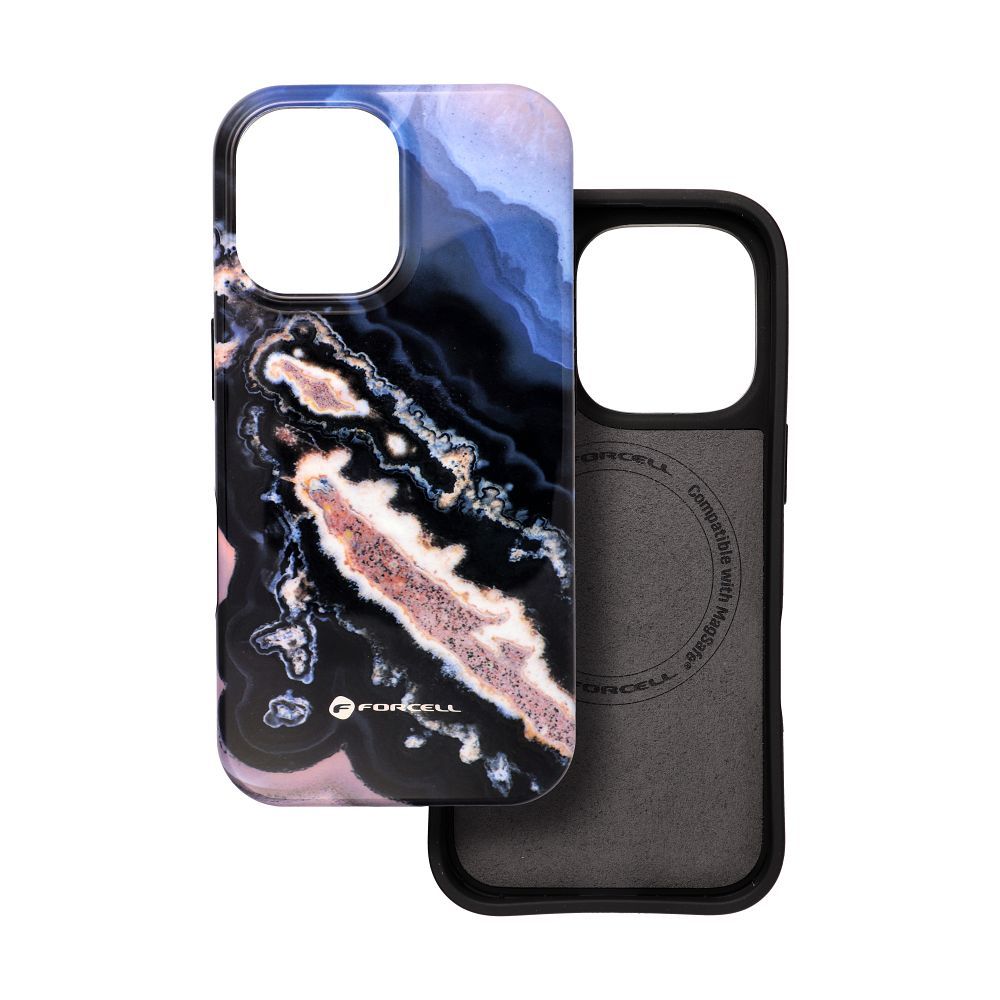 FORCELL F-PROTECT Mirage, Military Drop-Tested case compatible with MagSafe for IPHONE 16 gold island