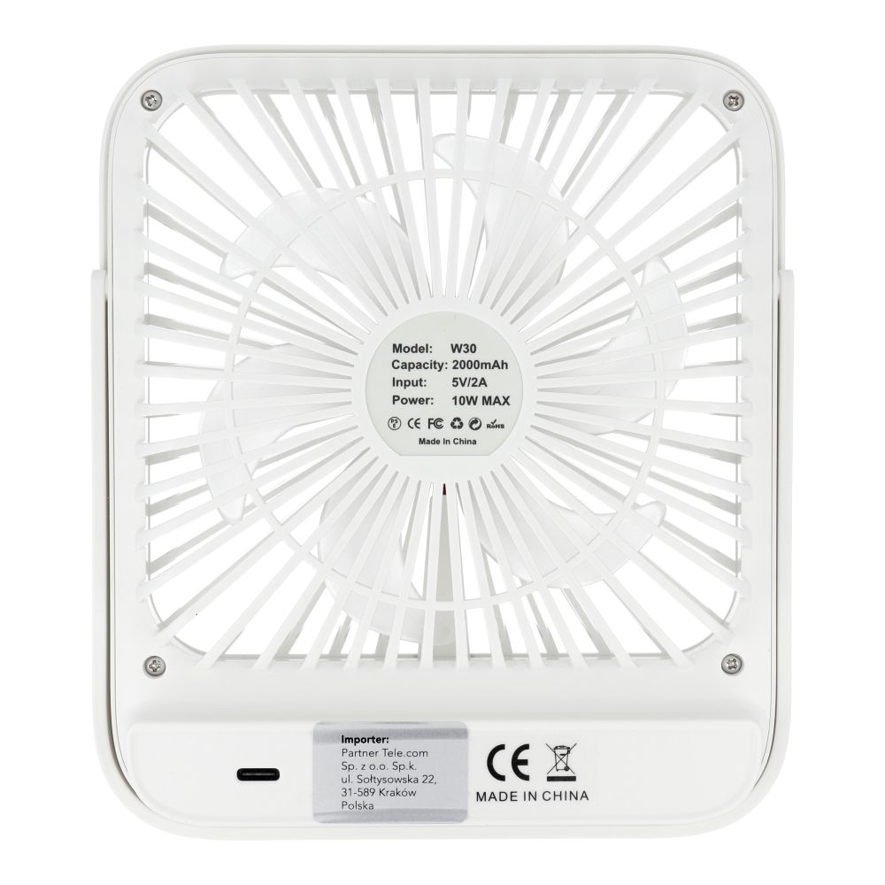 0d853b4394548cee82ccefdb65423880 Desk fan with adjustable stand W30 white