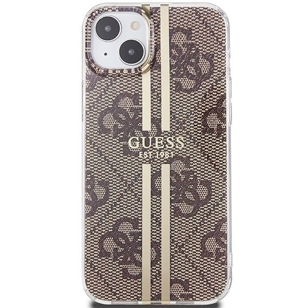 GUESS case for IPHONE 15 Plus GUHCP15MH4PSEGW (4G Gold Stripe) brown