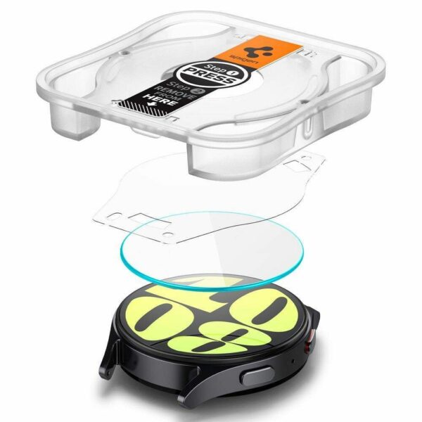 SPIGEN tempered glass GLAS.TR ”EZ FIT” 2-pack for SAMSUNG Galaxy Watch 7 (40 mm) clear