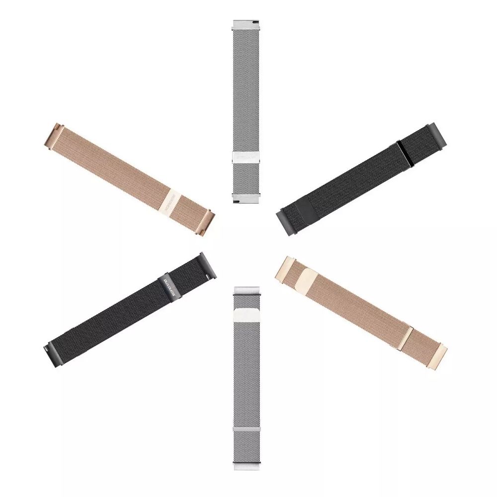 DUX DUCIS strap MILANESE stainless steel magnetic 20 mm gold