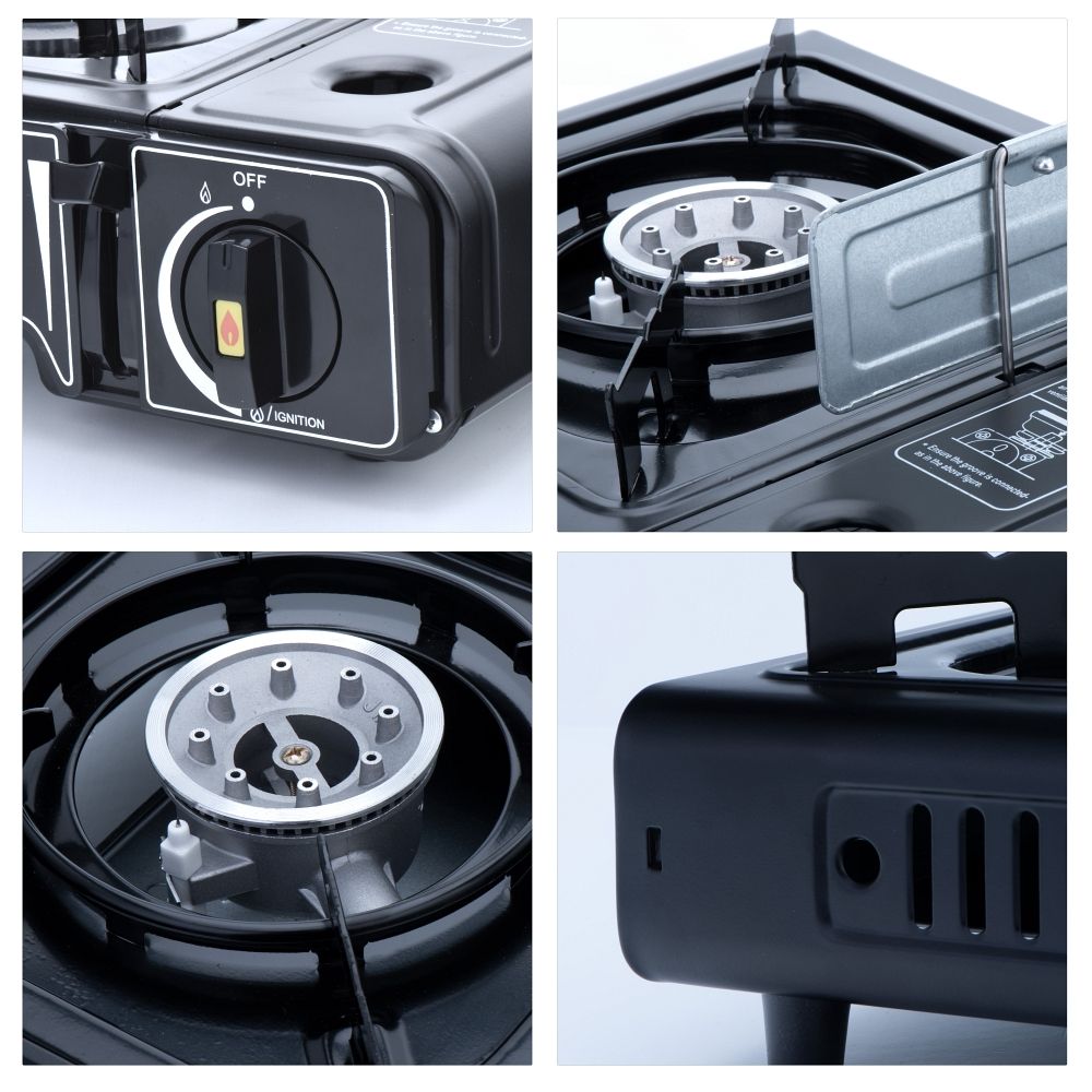 Portable gas stove model BDZ.180-A black