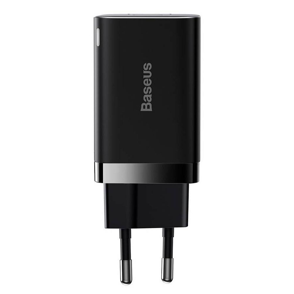 BASEUS charger USB A + Type C PD QC3.0 30W CCSUPP-E02/CCCJG30UE black