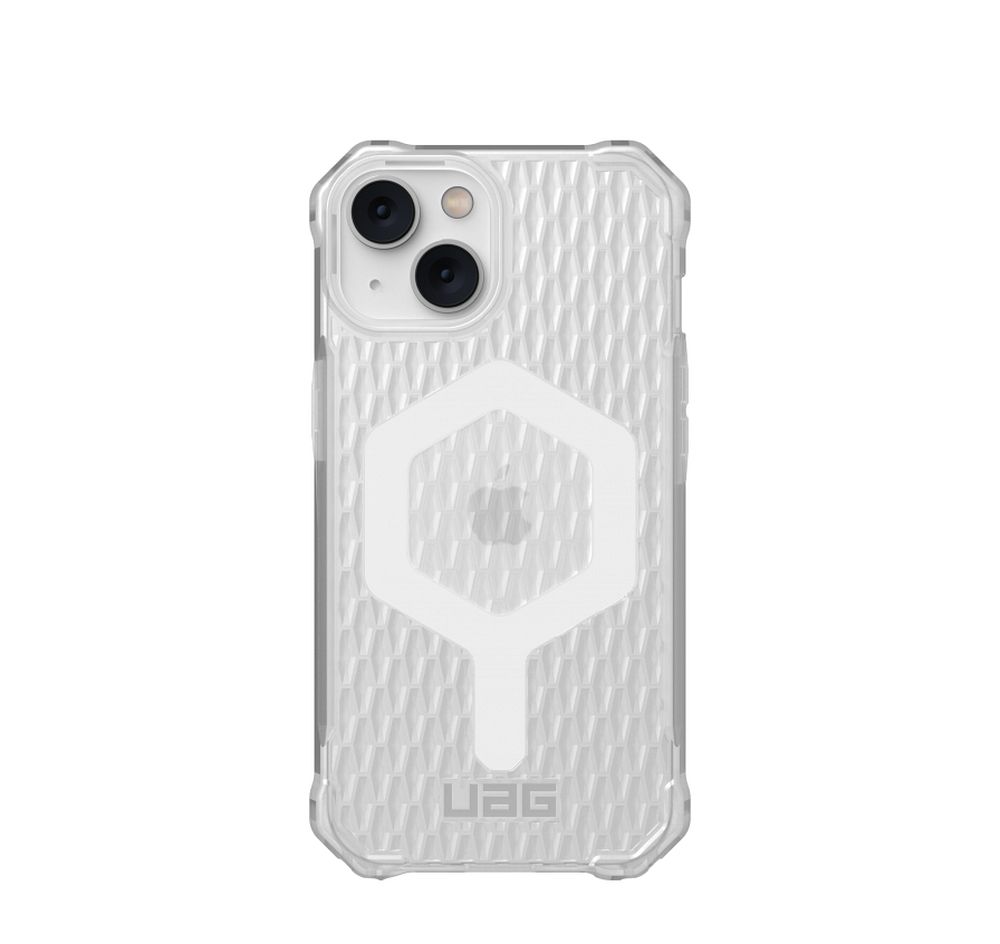 UAG Urban Armor Gear case ESSENTIAL ARMOR compatible with MagSafe for IPHONE 14 Plus frosted ice