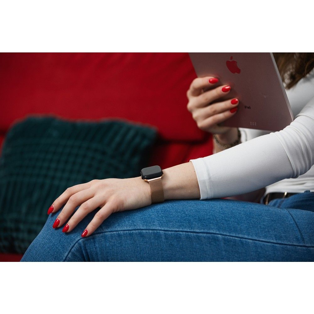 FORCELL F-DESIGN FA03 magnetic stainless steel strap for APPLE Watch 38 / 40 / 41 mm black