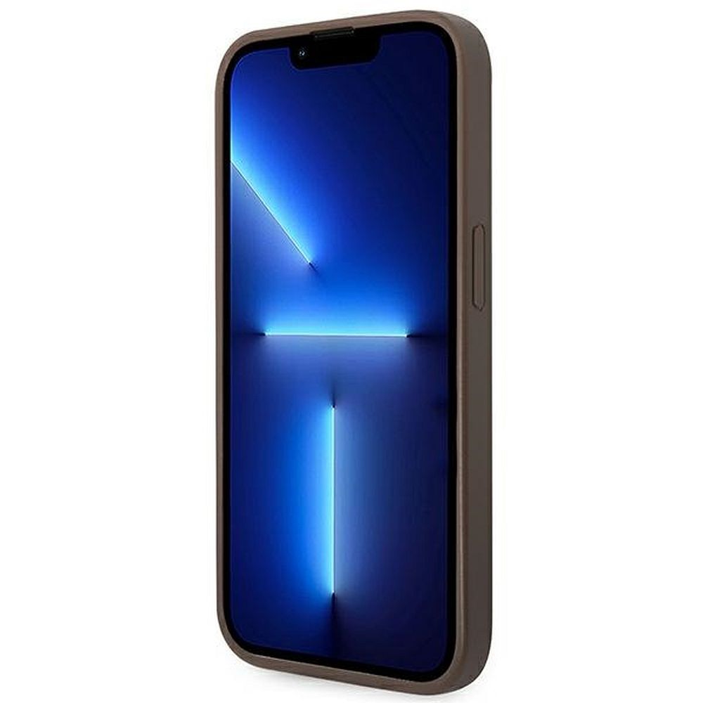 GUESS case for IPHONE 14 Pro Max GUHCP14XG4GFBR (4G Gold Logo) brown