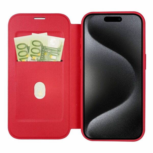 SMART MAG Book case compatible with MagSafe for IPHONE 16 Pro Max red