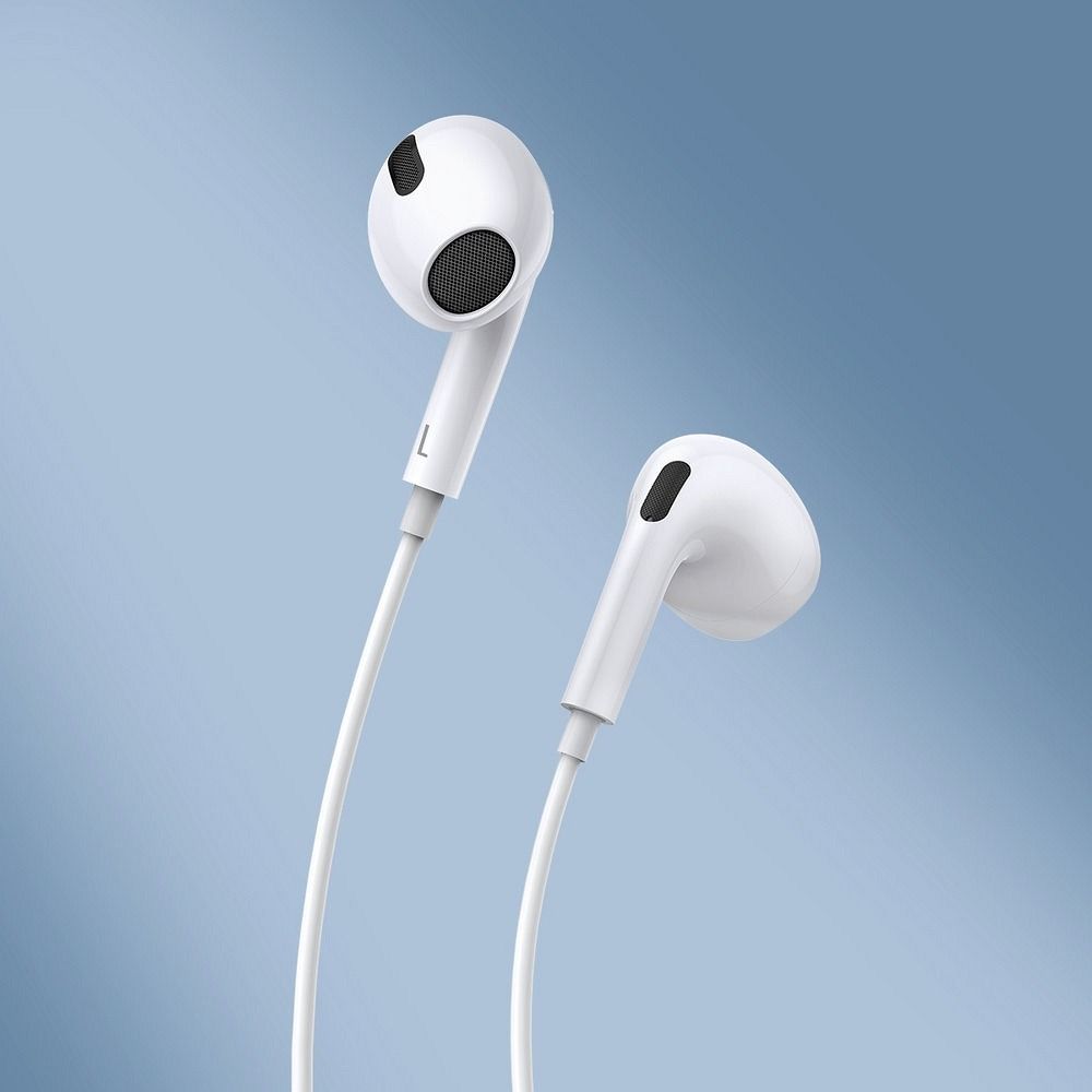 BASEUS wire earphones Type C with microphone ENCOK C17 NGCR010002 white