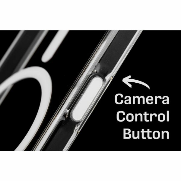 Clear Elite Mag Cover antiyellowing compatible with Camera Control button and MagSafe for IPHONE 16 PRO MAX transparent