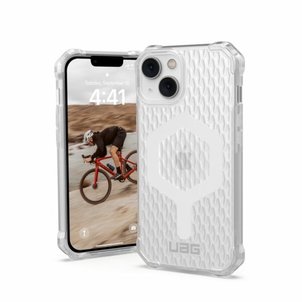 UAG Urban Armor Gear case ESSENTIAL ARMOR compatible with MagSafe for IPHONE 14 Plus frosted ice