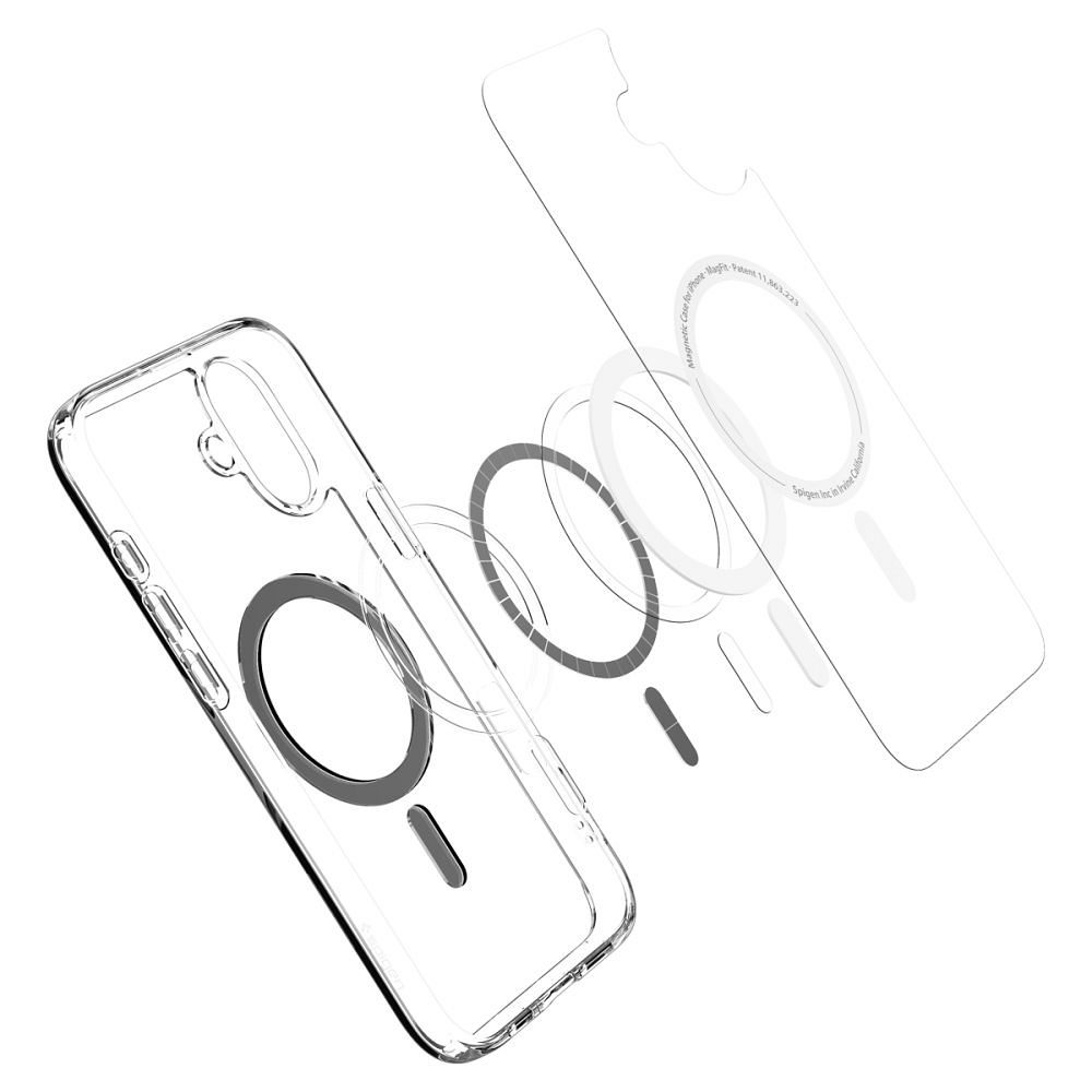 SPIGEN case ULTRA HYBRID MAG compatible with MagSafe for IPHONE 16 Plus black