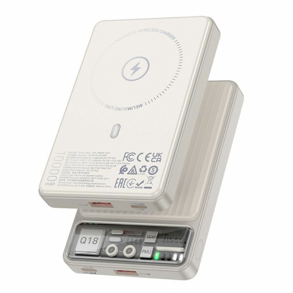 HOCO powerbnk 10000 mAh compatble with MagSafe PD QC3.0 3A 22,5W Q18 white