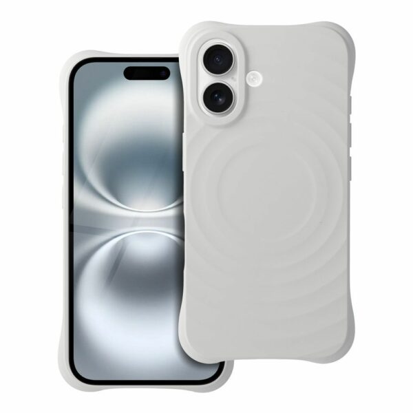 Silicone Zephyr Mag Cover compatible with MagSafe do IPHONE 16 white