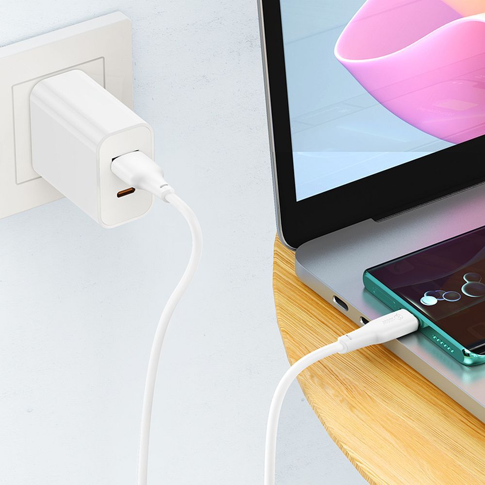 HOCO cable USB to Type C Force Power Delivery 100W X93 1m white