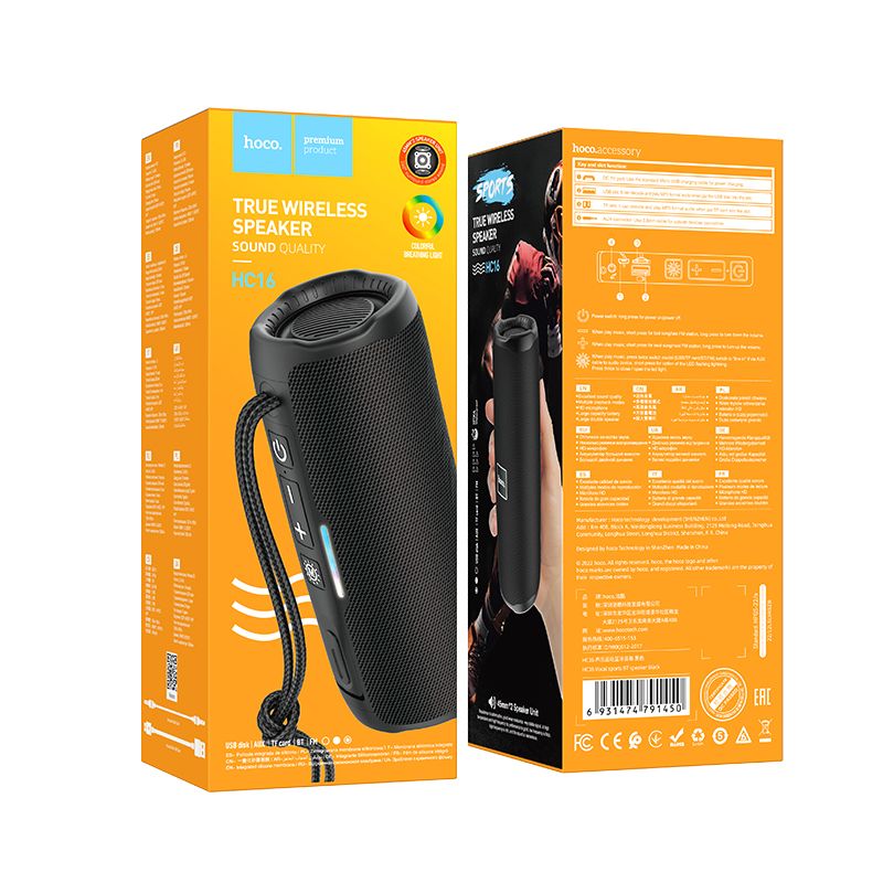 HOCO wireless speaker bluetooth HC16 black