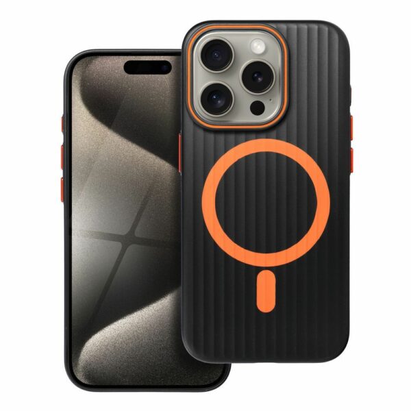 Case SIMPLY compatible with MagSafe for IPHONE 15 Pro titanium black