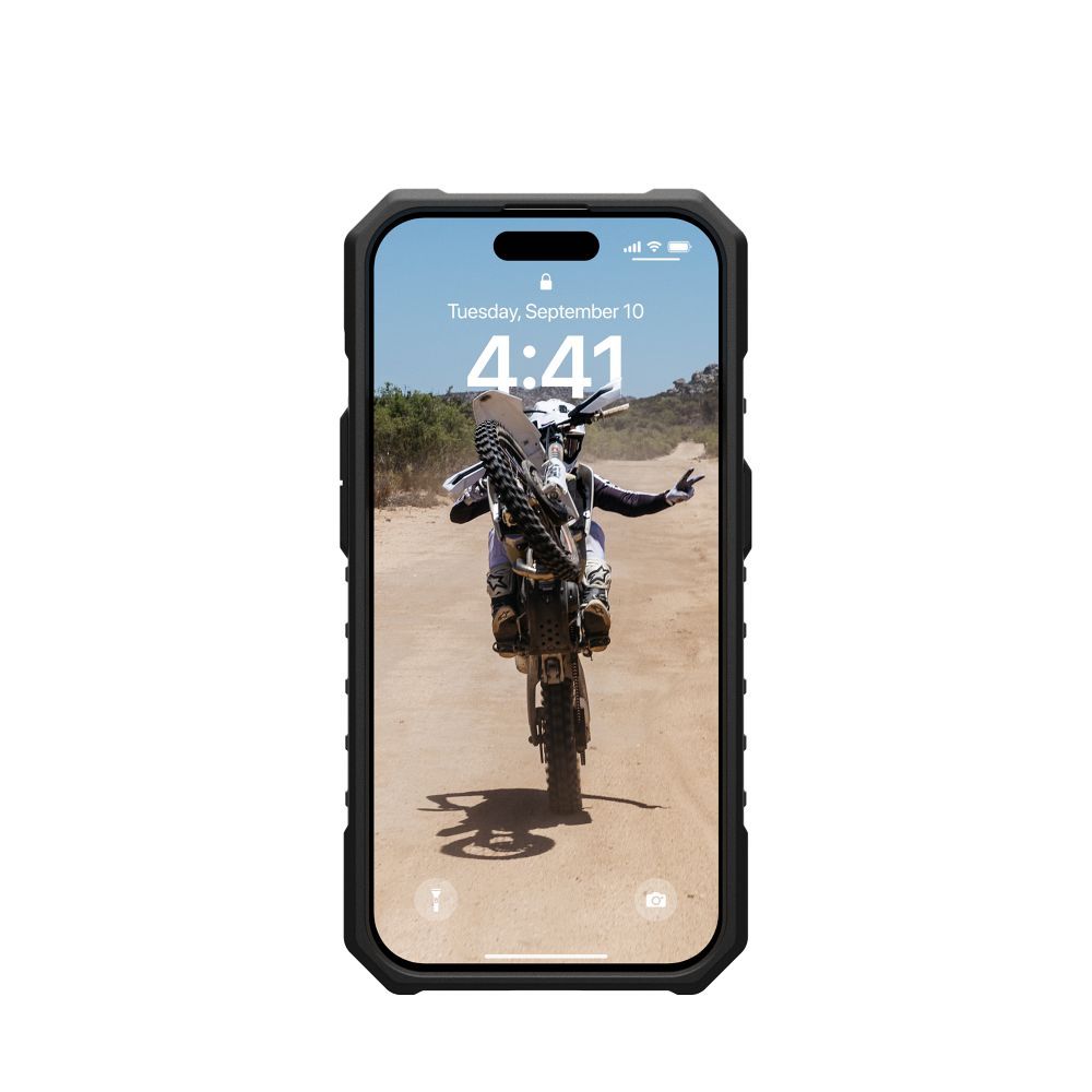 UAG Urban Armor Gear case PATHFINDER compatible with Magsafe for IPHONE 15 Pro olive