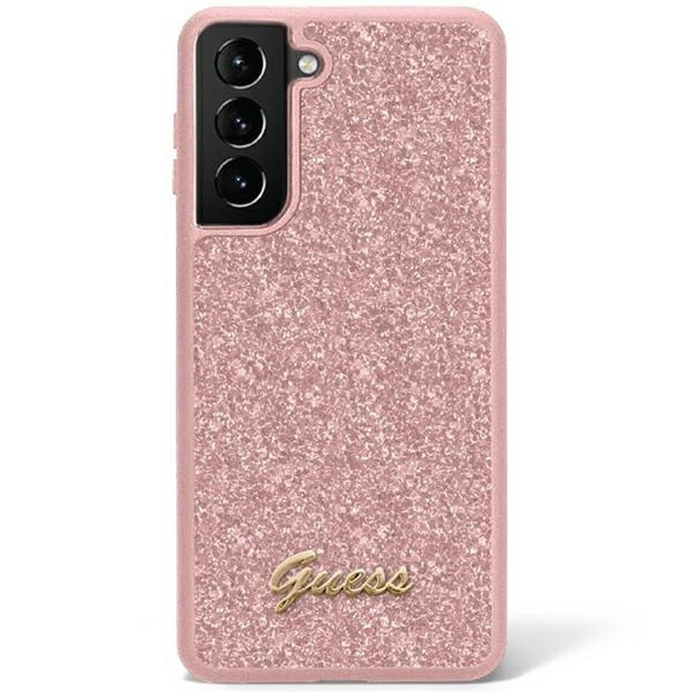 GUESS case for SAMSUNG S23 GUHCS23SHGGSHP (Fixed Glitter) pink