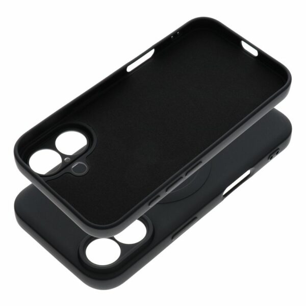 SILICONE MAG COVER case compatible with MagSafe for IPHONE 16 black