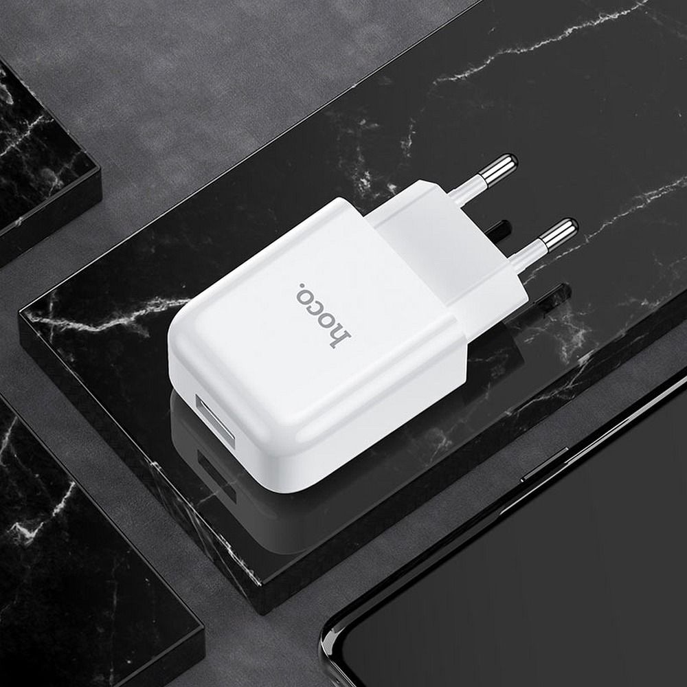 HOCO travel charger USB A 2A N2 white
