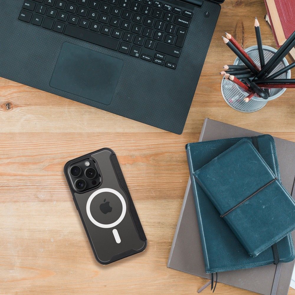 SMART MAG Book case compatible with MagSafe for IPHONE 14 Pro black