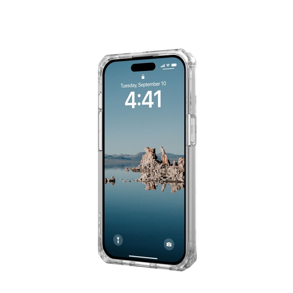 UAG Urban Armor Gear case PLYO compatible with Magsafe for IPHONE 15 ice white