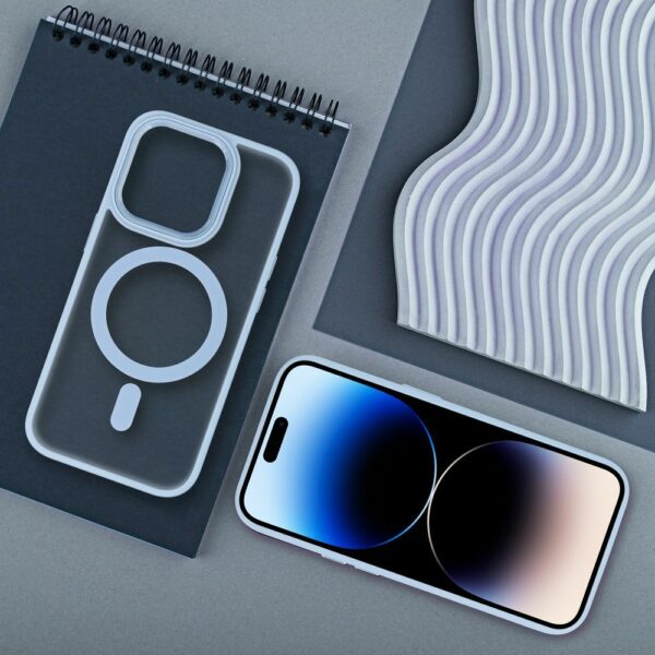 MATTE MAG COVER case compatible with MagSafe for IPHONE 11 blue